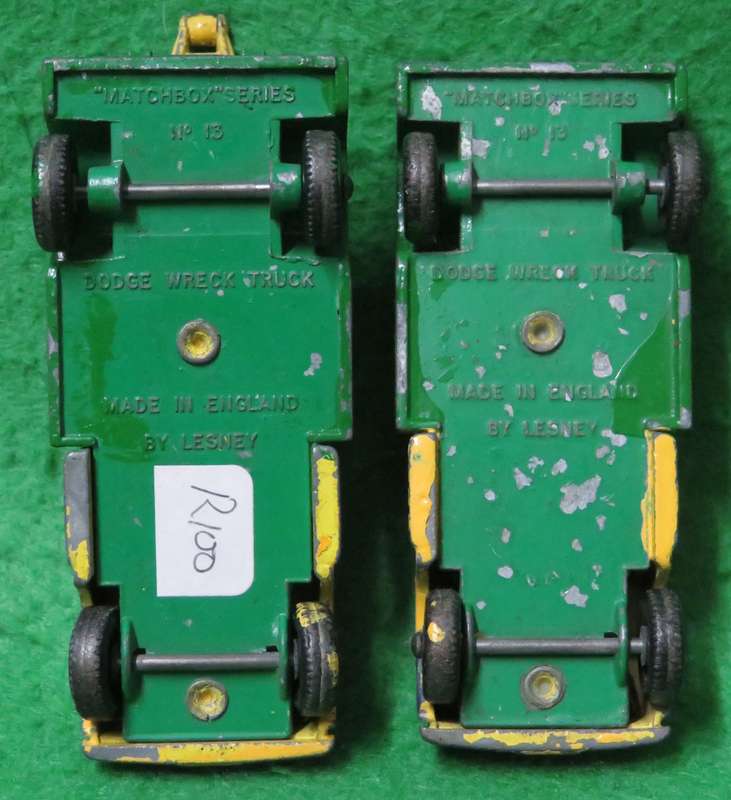**Matchbox Lesney No.13**Dodge - Wreck Truck (you get both)**1968**Vintage**
