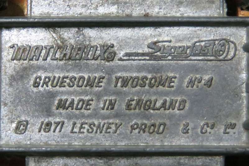 **Matchbox Lesney No.4**Gruesome Twosome**1971**Vintage**