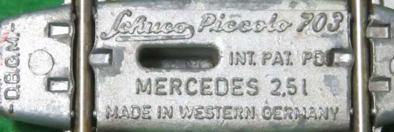 **Schuco Piccolo 703**Mercedes 2.5L**1964-1969**Vintage**Made in Western Germany**VHTF**
