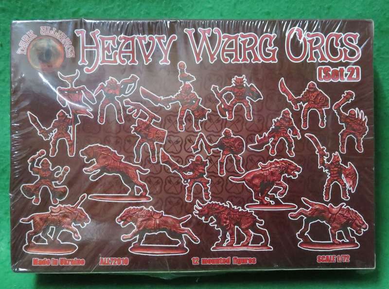 **Heavy Warg Orcs**12 mounted figures**Scale 1/72**Box sealed**