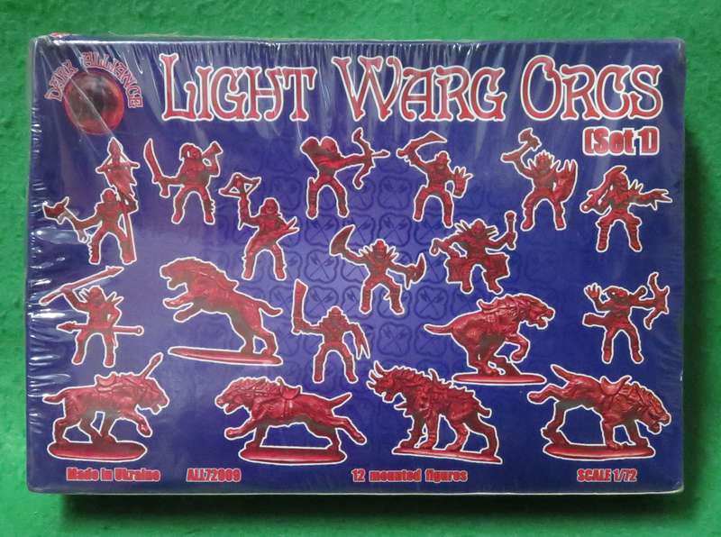 **Light Warg Orcs**12 mounted figures**Scale 1/72**Box sealed**