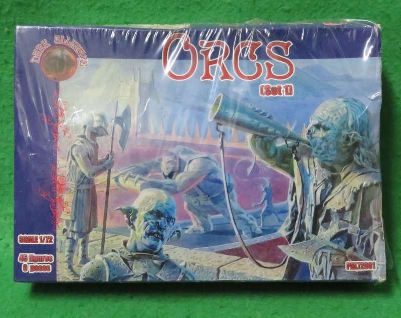 **Orcs**45 figures & 9 poses figures**Scale 1/72**Box sealed**