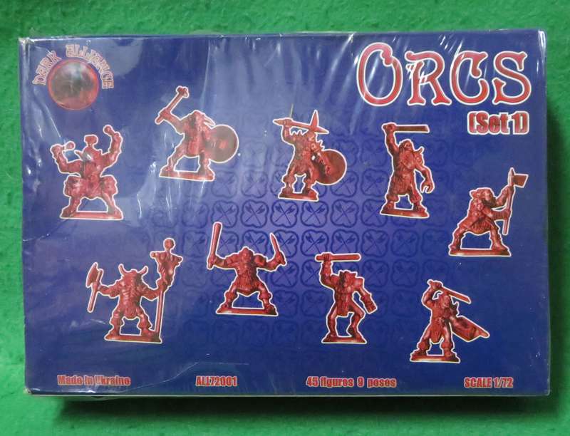 **Orcs**45 figures & 9 poses figures**Scale 1/72**Box sealed**