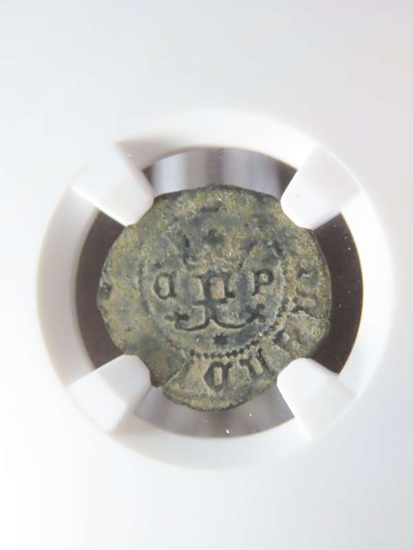 Spanish Shipwreck Blanca, 1474 to 1504, Ferdinand V Isabel I, NGC VF - Cuenca