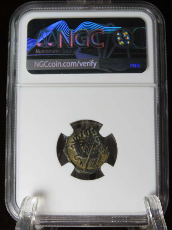 Coins of the Bible - Nabataea, 70 to 106 AD, Rabbel II & Gamilat, NGC F