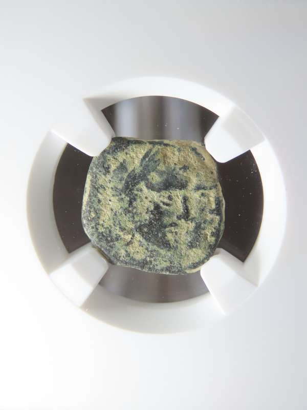 Coins of the Bible - Nabataea, 70 to 106 AD, Rabbel II & Gamilat, NGC F