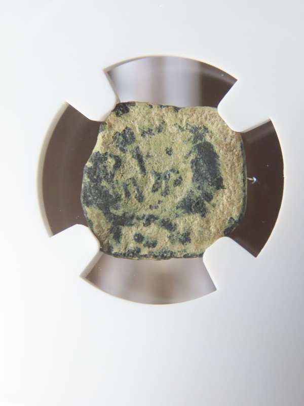 Coins of the Bible - Nabataea, 70 to 106 AD, Rabbel II & Gamilat, NGC F