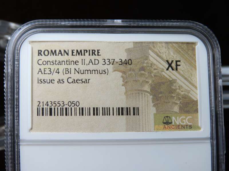 Constantine II, 337 - 340 AD, NGC XF, Ancient Rome, Roman Coin