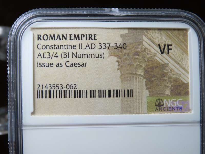 Constantine II, 337 - 340 AD, NGC VF, Ancient Rome, Roman Coin
