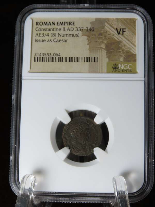 Constantine II, 337 - 340 AD, NGC VF, Ancient Rome, Roman Coin