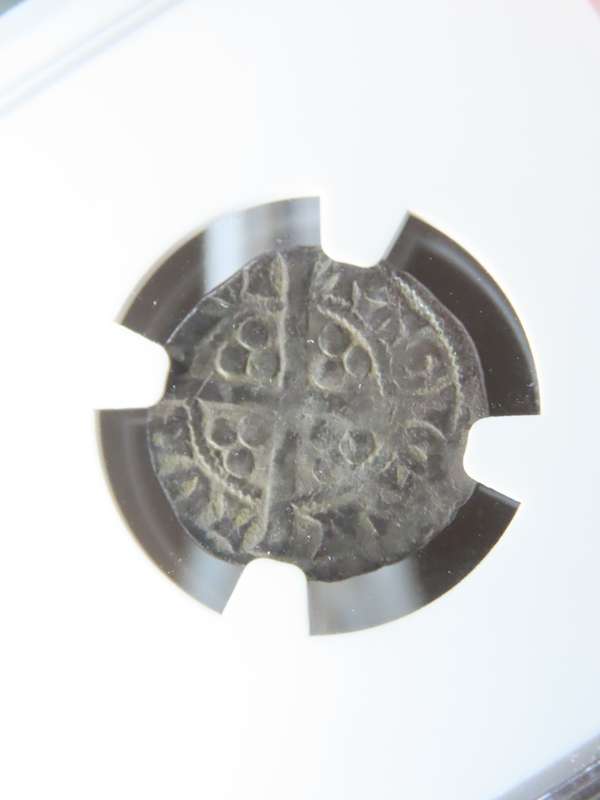 1279 - 1307 England, Edward I Silver Penny, NGC F, Canterbury hammered Coin