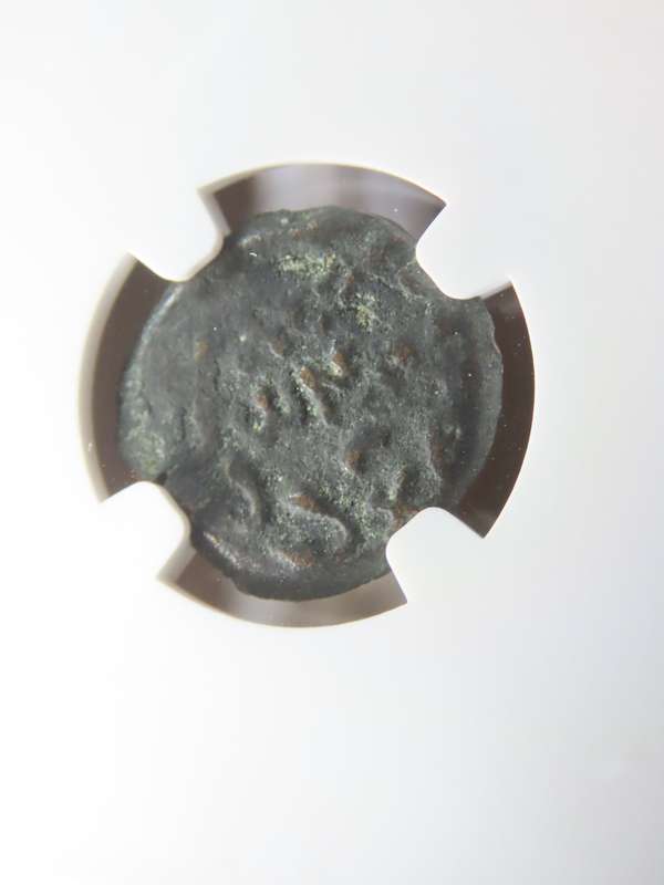 Ancient Judaea Prutah Coin, 59 AD, NGC F Governor Porcius Festus Under Nero Coins of the Bible