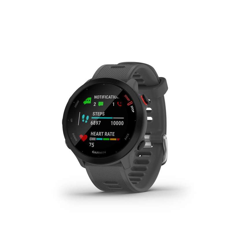 Garmin Forerunner 55 Multisport GPS Running Watch GREY - NEW (Sealed Full + Warranty)