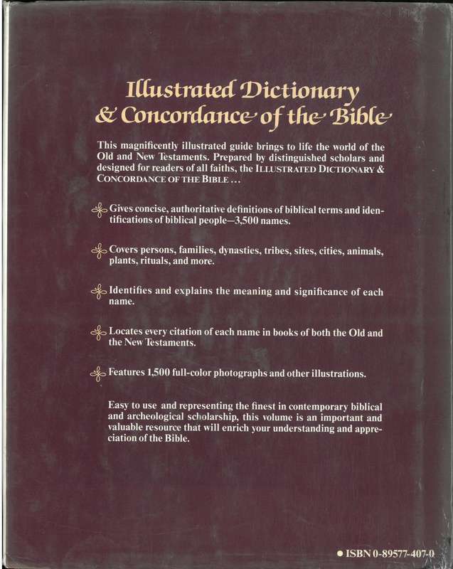 Illustrated Dictionary & Concordance of the Bible