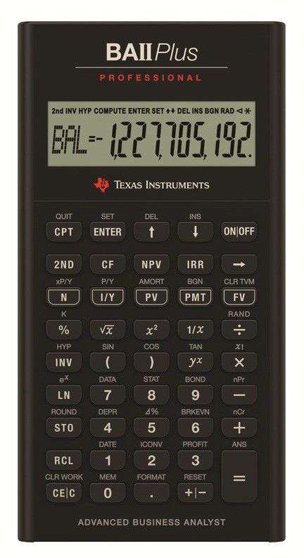 Texas Instruments BA ii Plus Financial Calculator