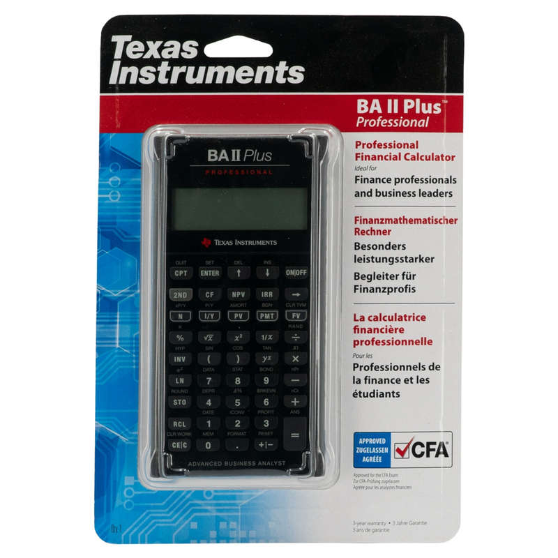 Texas Instruments BA ii Plus Financial Calculator