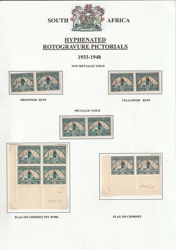 UNION OF SOUTH AFRICA  1930-1945 PRETORIA ROTO PRINTING 2015 CAT VAL 29200