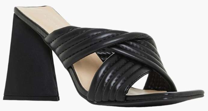 Leah Mule Heel - White