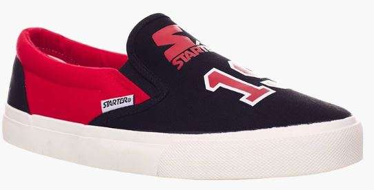 Starter Unisex Black And Red Starter Slip On Sneakers