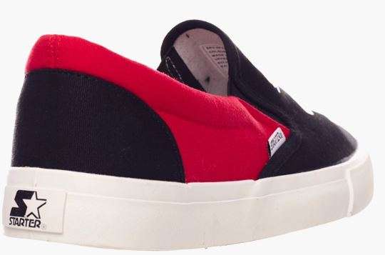 Starter Unisex Black And Red Starter Slip On Sneakers