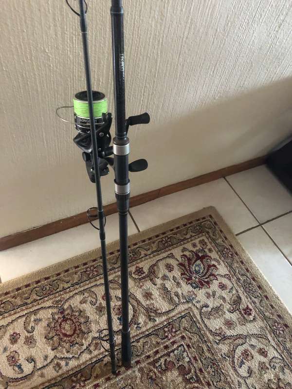 Okuma longbow reel +10 ft carbon Ibird rod +350m braid+ Sleeve +Spare reel spool