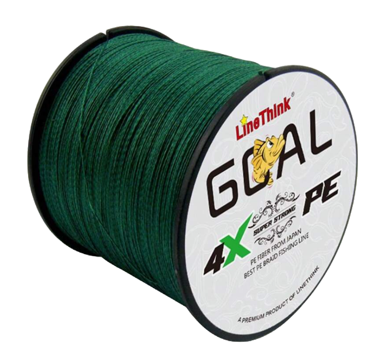 Fishing braid 4 strand Earth green 10lb 300m Dia 0,10mm
