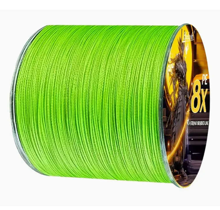 8 stand fishing braid 300m 0,18mm 15lb quick sinking Green