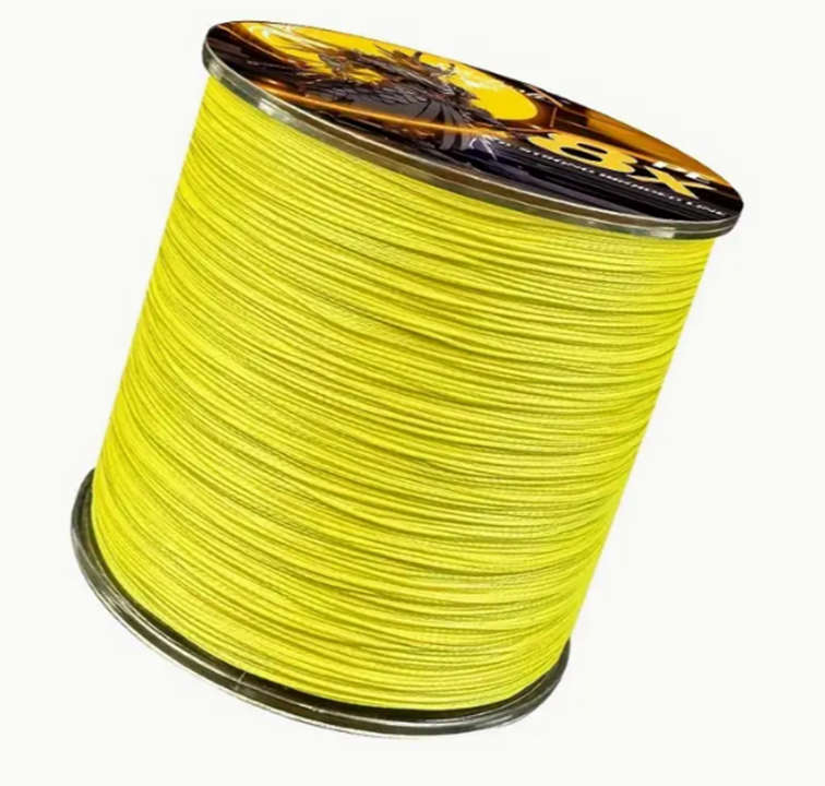 Fishing braid 8 strand  10lb Yellow  1000m Dia 0.10mm