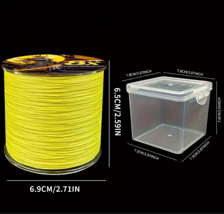 Fishing braid 8 strand  10lb Yellow  1000m Dia 0.10mm