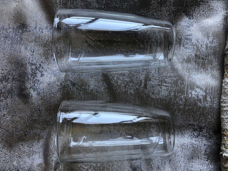 Saeco Gift pack, two Macchiato Glass mugs + 2 stainless-steel spoons