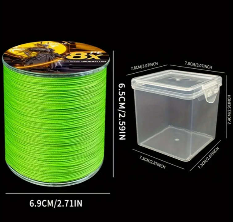 8 stand fishing braid 300m 0,18mm 15lb quick sinking Green