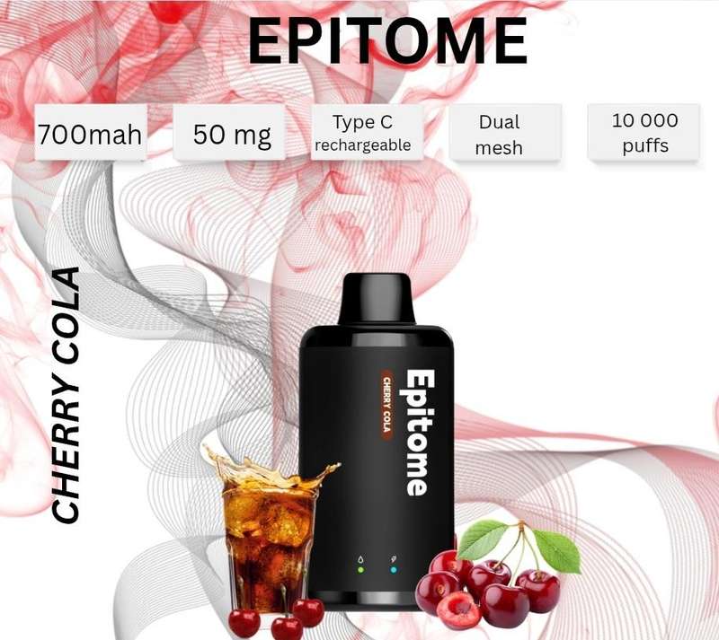 Punkapes Epitome 10,000 Puff Dual Mesh Cherry Cola 50 MG