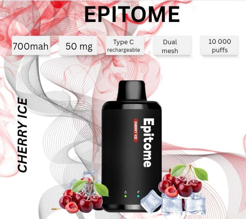 Punkapes Epitome 10,000 Puff Dual Mesh Cherry Ice 50 MG