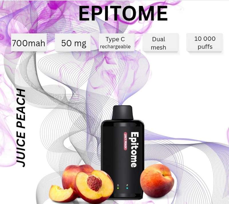 Punkapes Epitome 10,000 Puff Dual Mesh Juicy Peach 50 MG