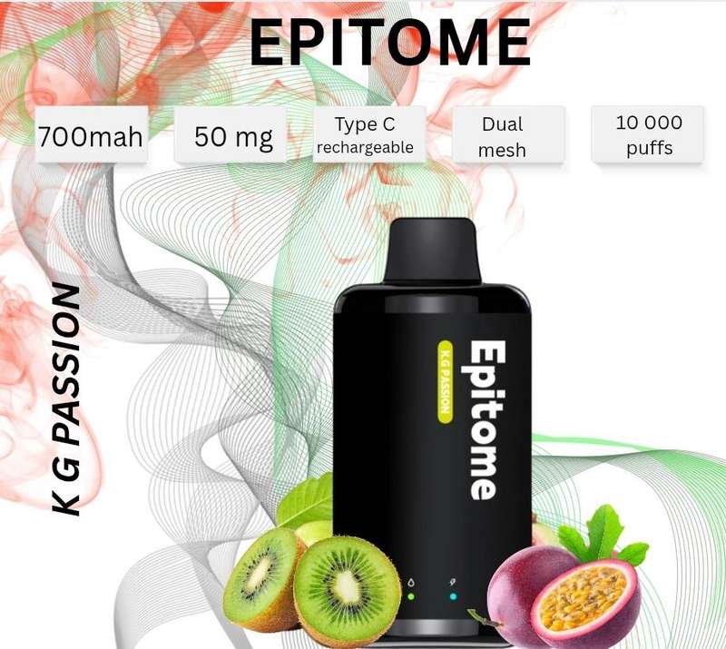 Punkapes Epitome 10,000 Puff Dual Mesh K.G Passion 50 MG