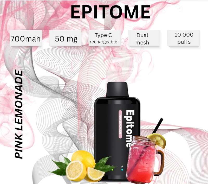 Punkapes Epitome 10,000 Puff Dual Mesh Pink Lemonade 50 MG