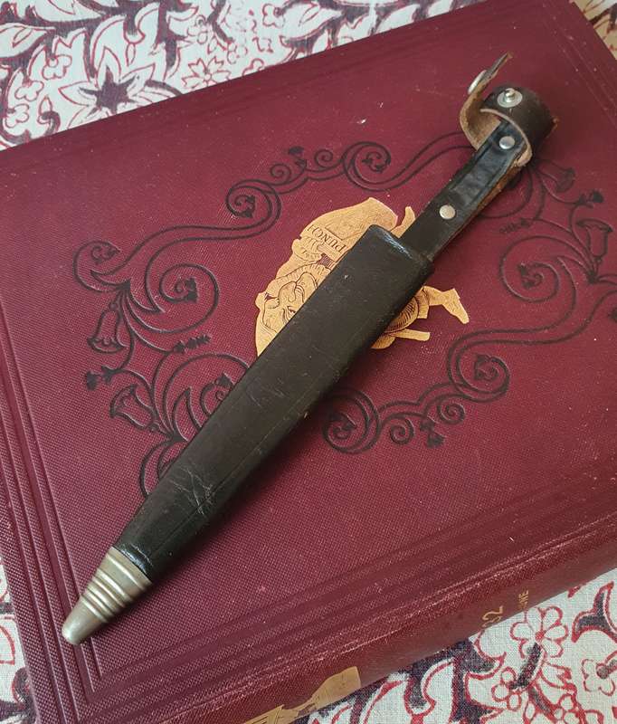 Vintage Carl Schlieper Solinge Germany Dagger in Leather Sheath