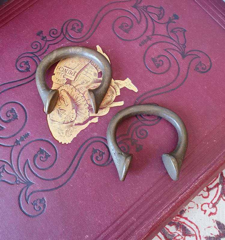 Vintage Solid Brass West African Manilla Currency Set