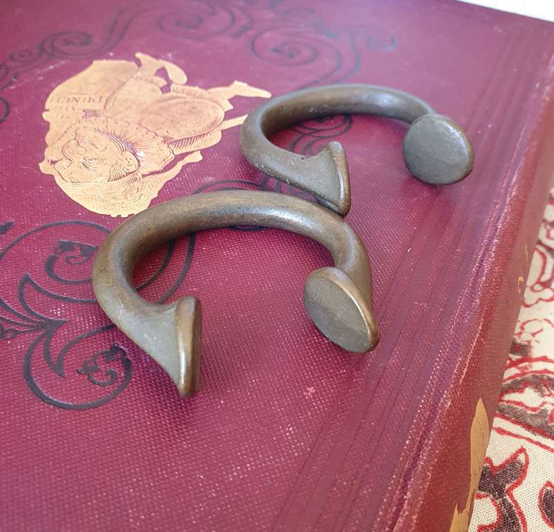 Vintage Solid Brass West African Manilla Currency Set