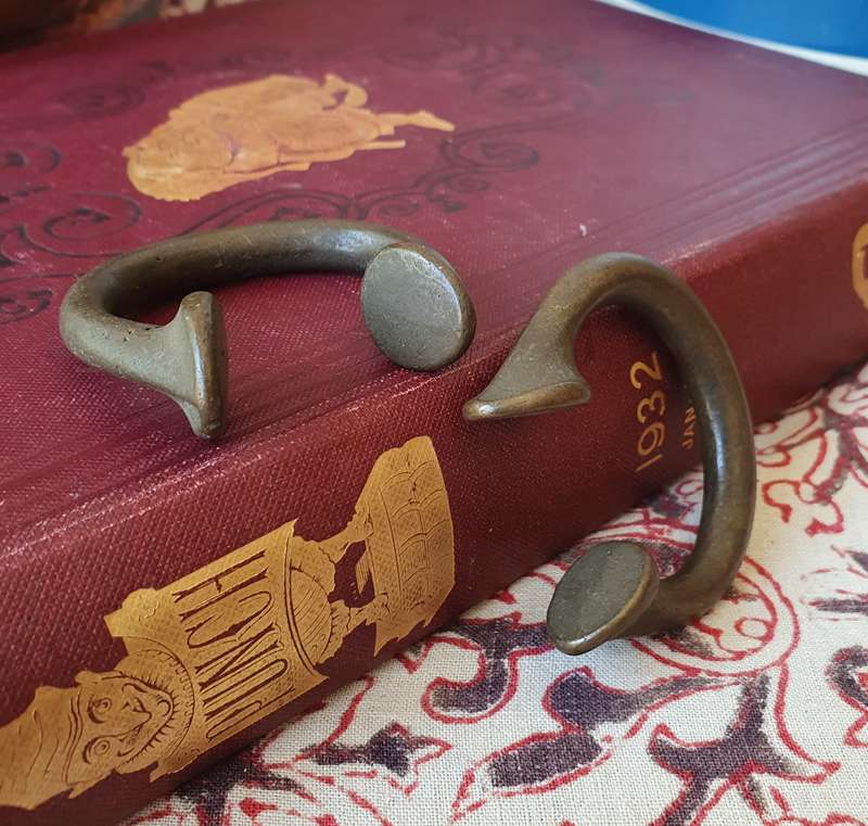Vintage Solid Brass West African Manilla Currency Set