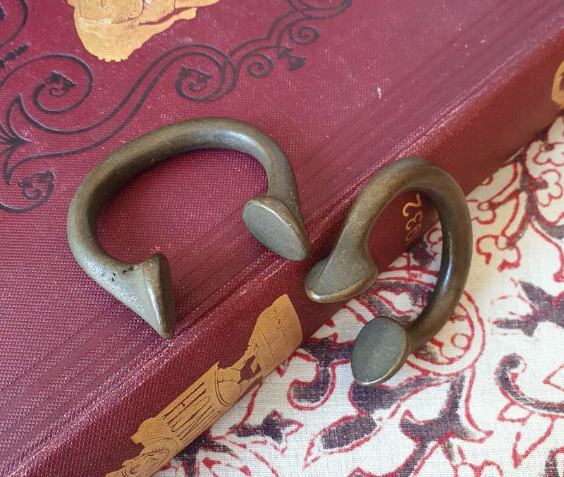 Vintage Solid Brass West African Manilla Currency Set