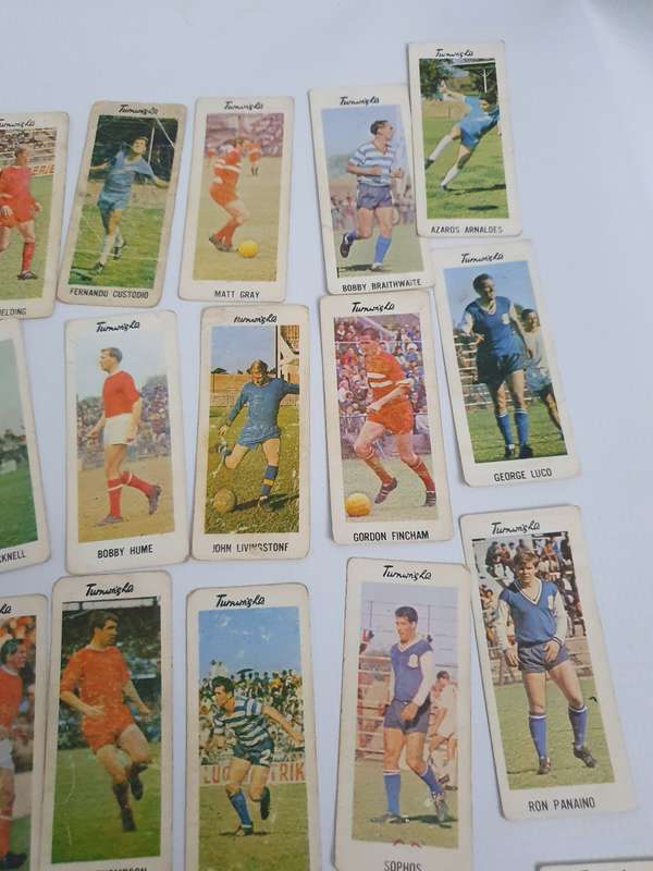 Vintage Famous Soccor Player Collectible Cards 63x