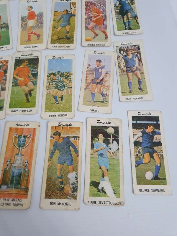 Vintage Famous Soccor Player Collectible Cards 63x