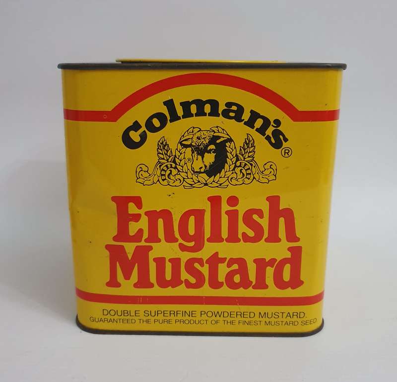 Car Michael's Chips, Colmans English Mustard, Five Roses Tea & Nugget Tins