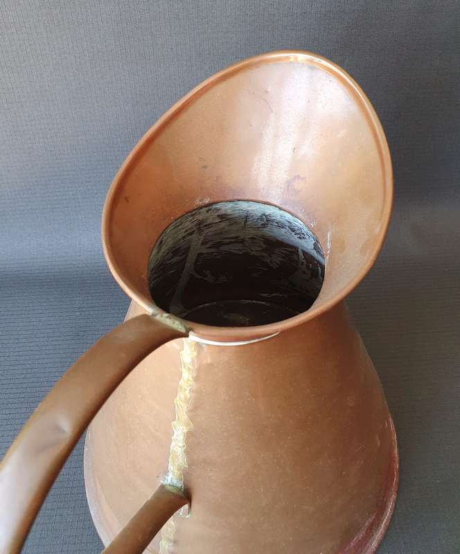 Vintage Large Copper Original De Klerk Two Gallon Jug
