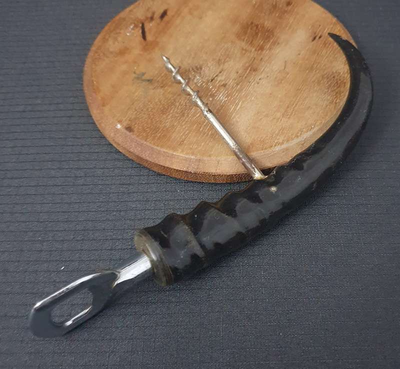 Vintage Horn Cork Screw & Bottle Opener
