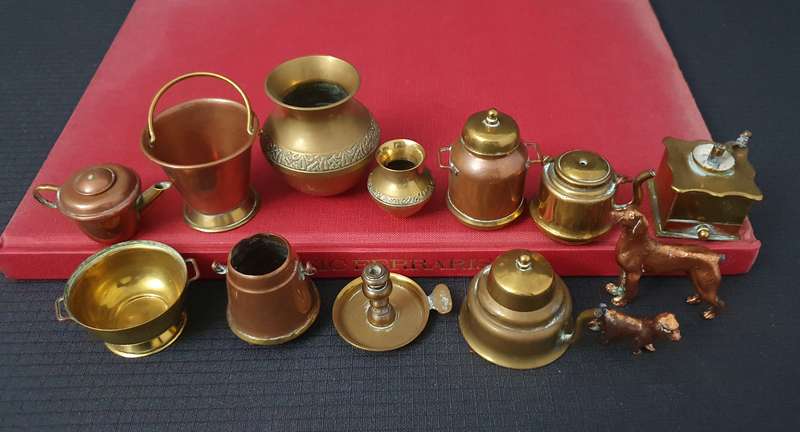 Vintage Copper & Brass Printers Tray Pieces 13x