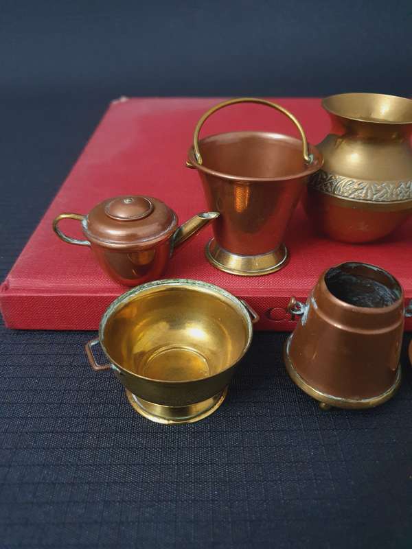 Vintage Copper & Brass Printers Tray Pieces 13x