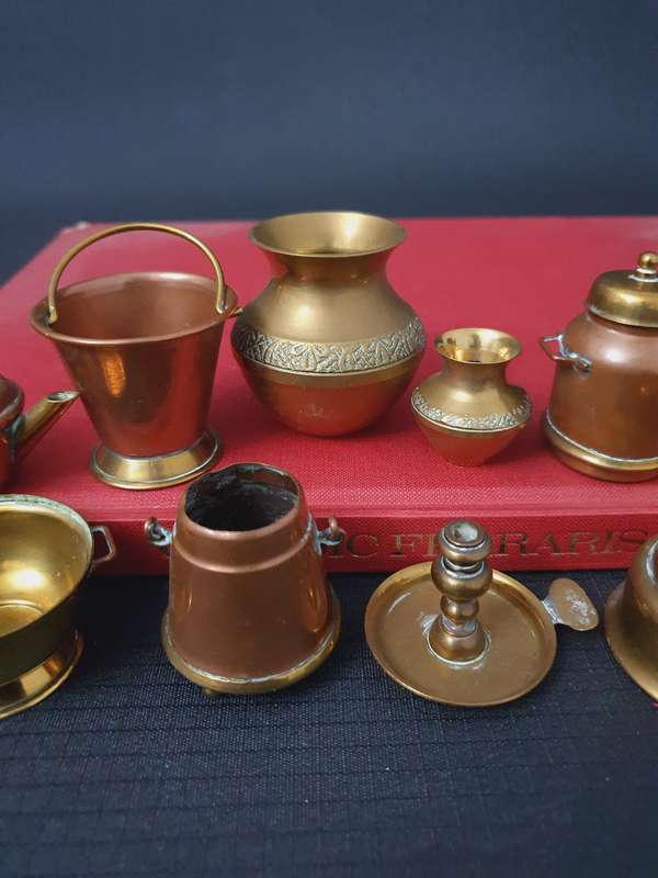 Vintage Copper & Brass Printers Tray Pieces 13x
