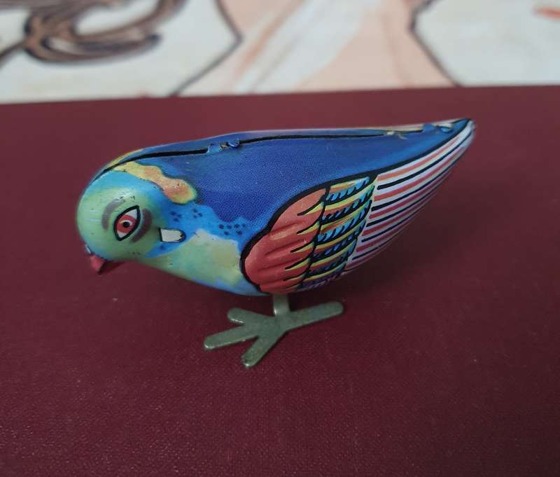 Chinese Small Tin Metal Birdie Toy  Made in China